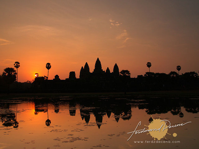 Print of the Week: Angkor Wat Silhouette and Reflection