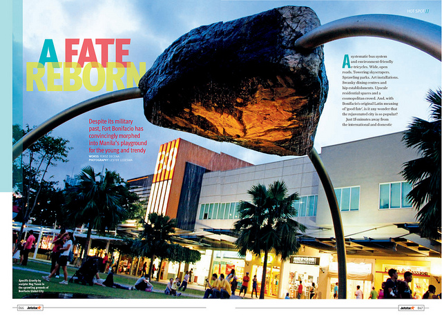 Opening spread for The Fort article