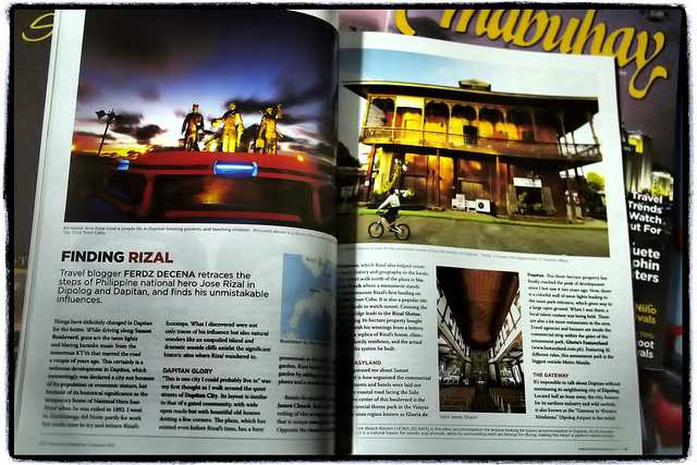 Mabuhay Magazine January 2012 Finding Rizal Spread