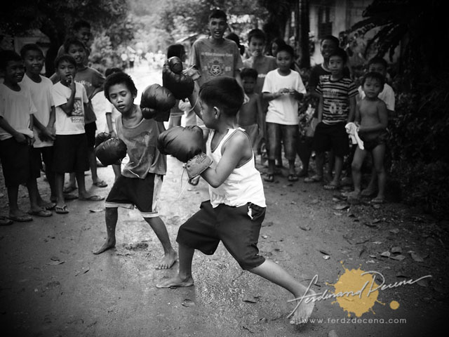 Young Street Boxers of Antique