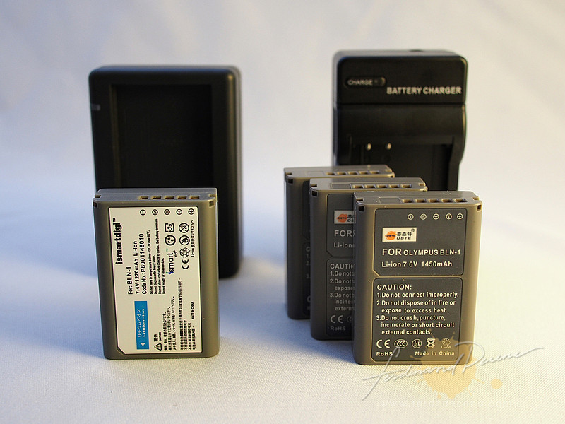 Olympus OM-D Third Party BLN-1 Battery from iSmart and DSTE