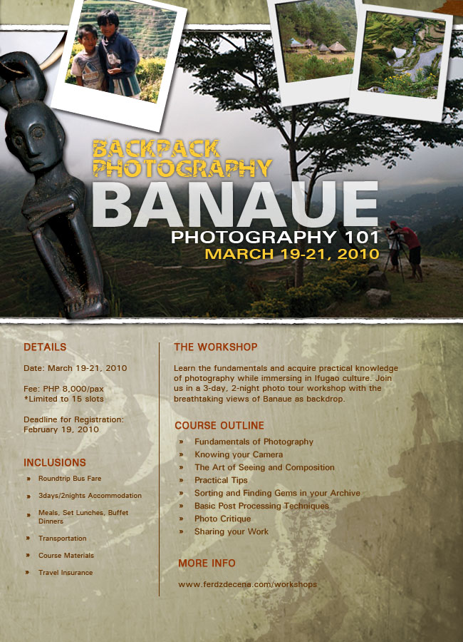 Banaue Photography 101 Workshop