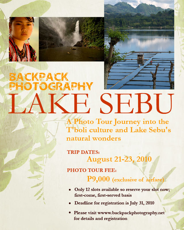 An Invitation to Explore Lake Sebu with Backpack Photography