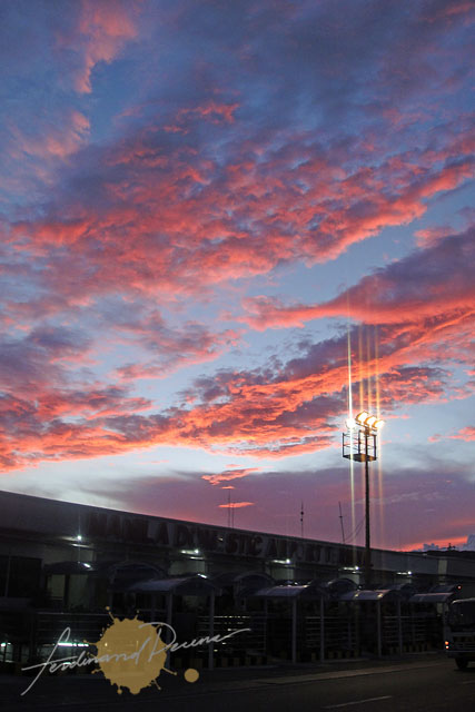Dispatch: NAIA Old Domestic Fiery Sunset Sky
