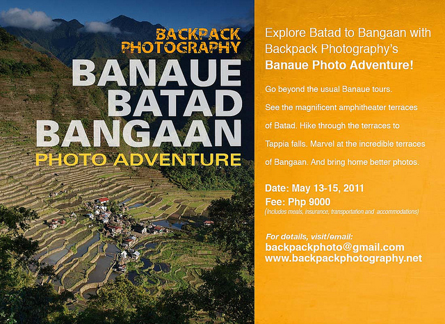 Backpack Photography Photo Adventure in Banaue