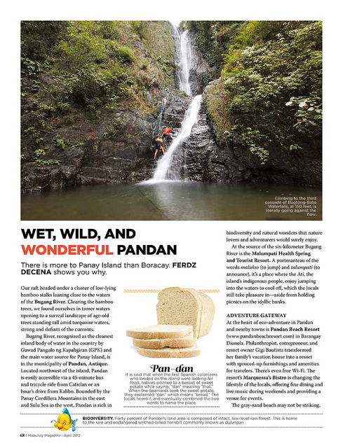 Pandan and Tibiao Antique in PAL Mabuhay April 2012 Issue
