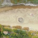 The large sand art by AG Saño