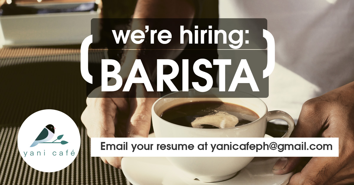 Yani Cafe FB job hiring graphics