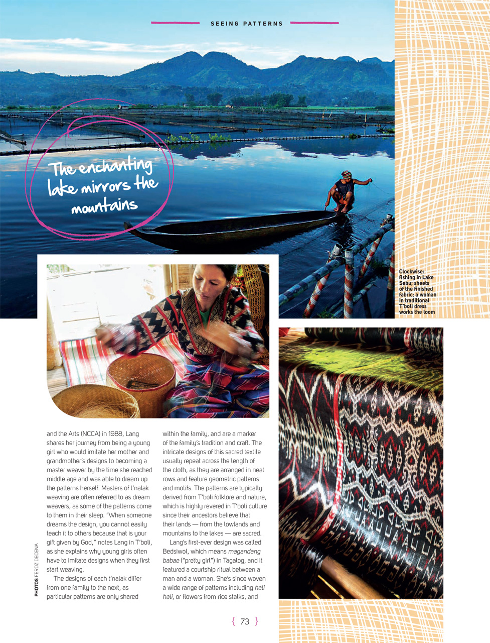 Smile Magazine Lake Sebu Feature